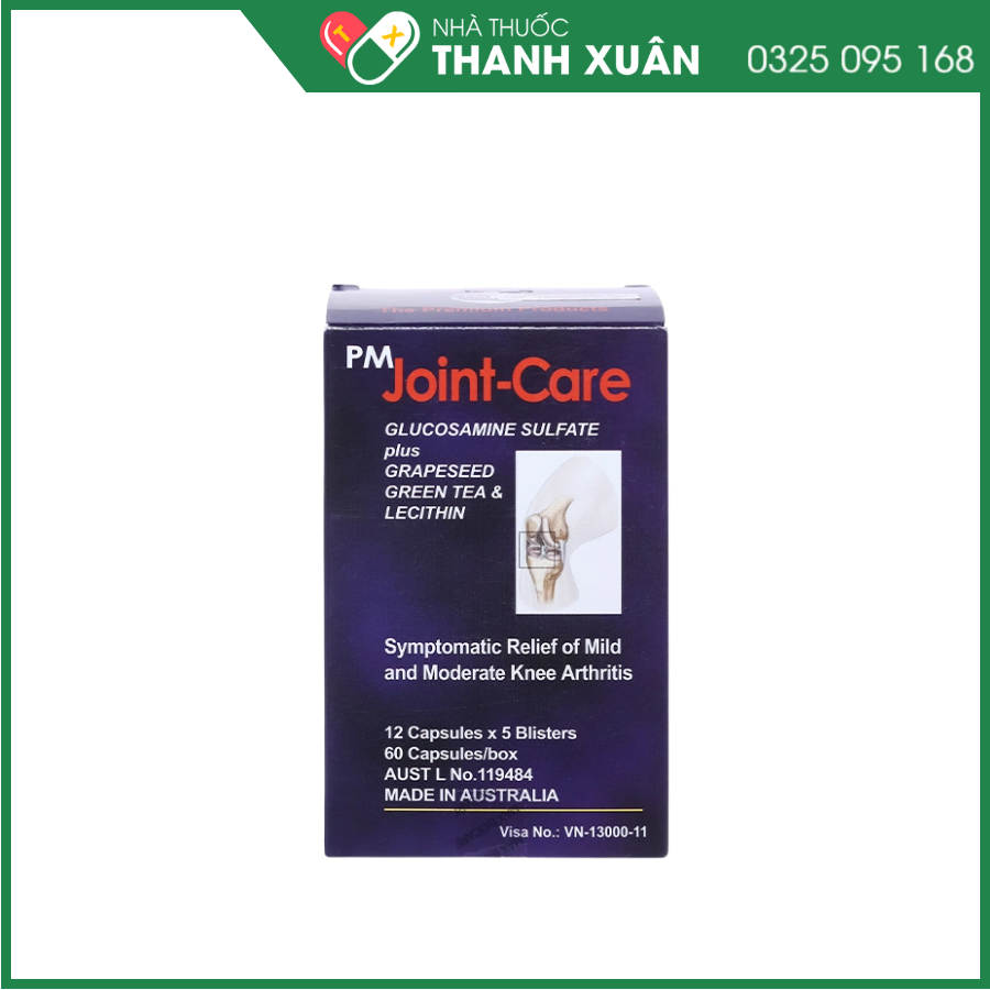PM Joint - Care giảm các triệu chứng viêm khớp gối nhẹ và trung bình